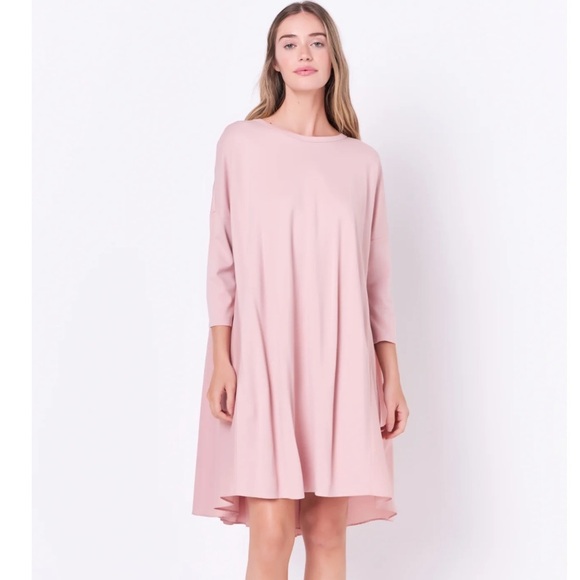 English Factory Mixed Media High-Low Mini Dress - Picture 2 of 14